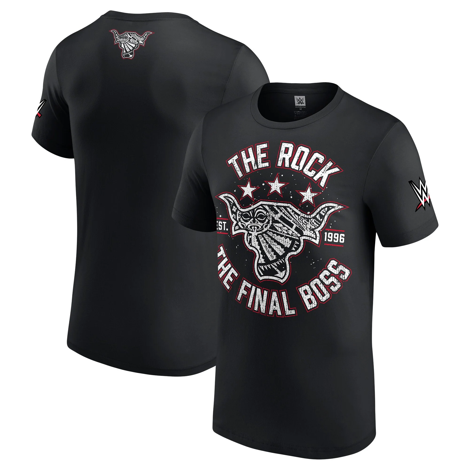 Men's WWE The Rock Final Boss Brahma Black T-Shirt