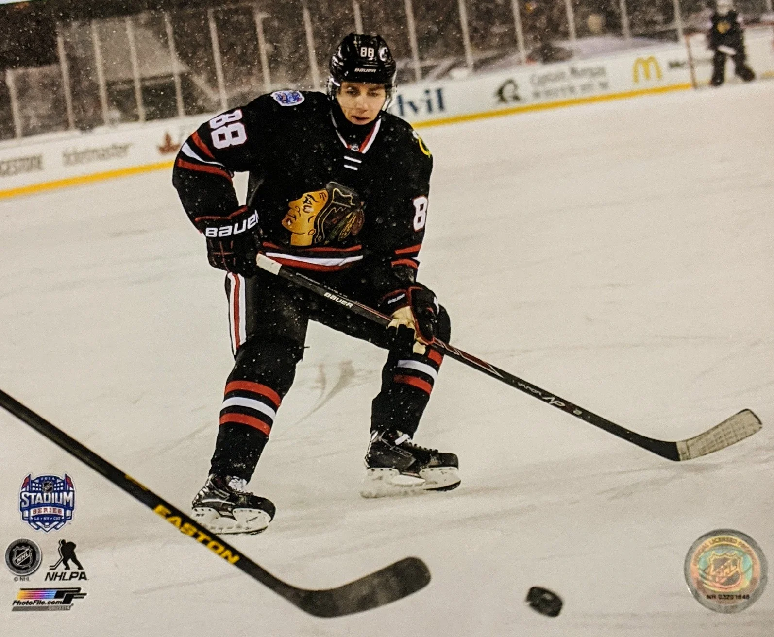 Patrick Kane Chicago Blackhawks 2014 NHL Stadium Series Action Photo (Size: 8X10)