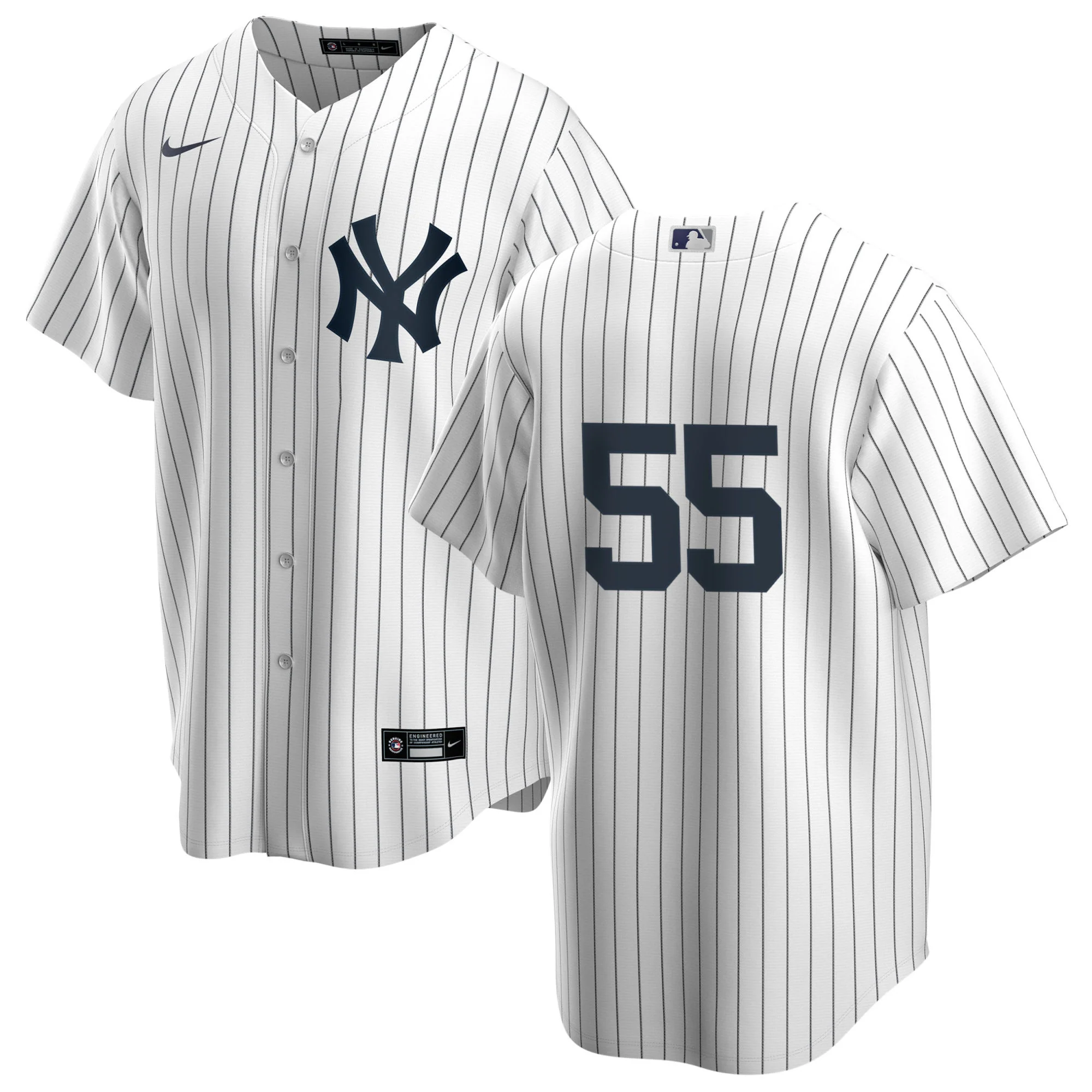 Men's Nike Hideki Matsui #55 White New York Yankees Home Official Replica Player Jersey