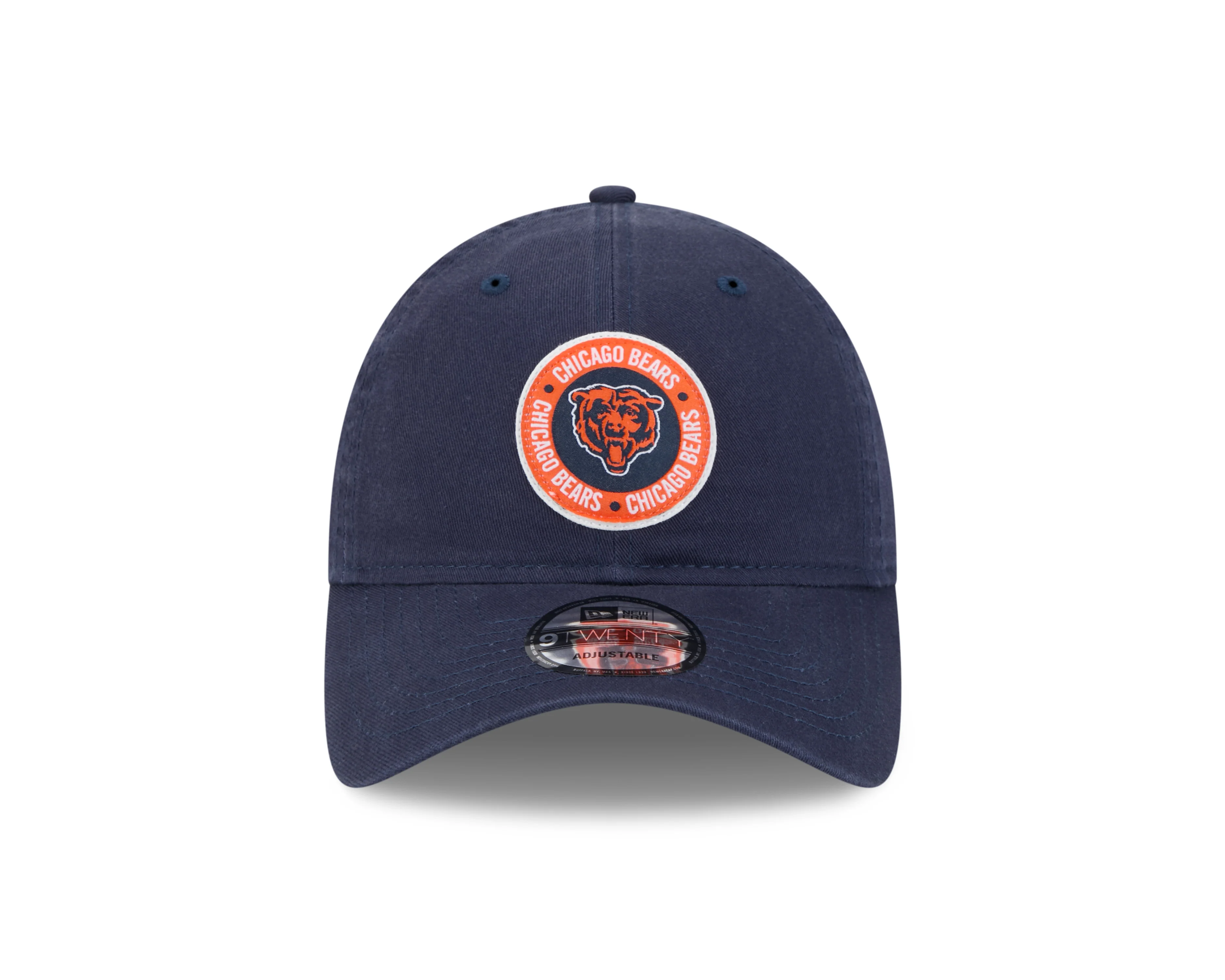Men's Chicago Bears 2024 NFL Sideline Navy Primary 9TWENTY Adjustable Hat