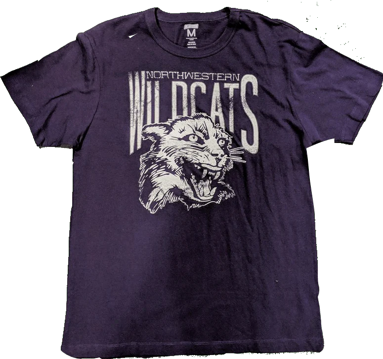 Tailgate Men's Northwestern Wildcats Mascot Honors Purple T-Shirt