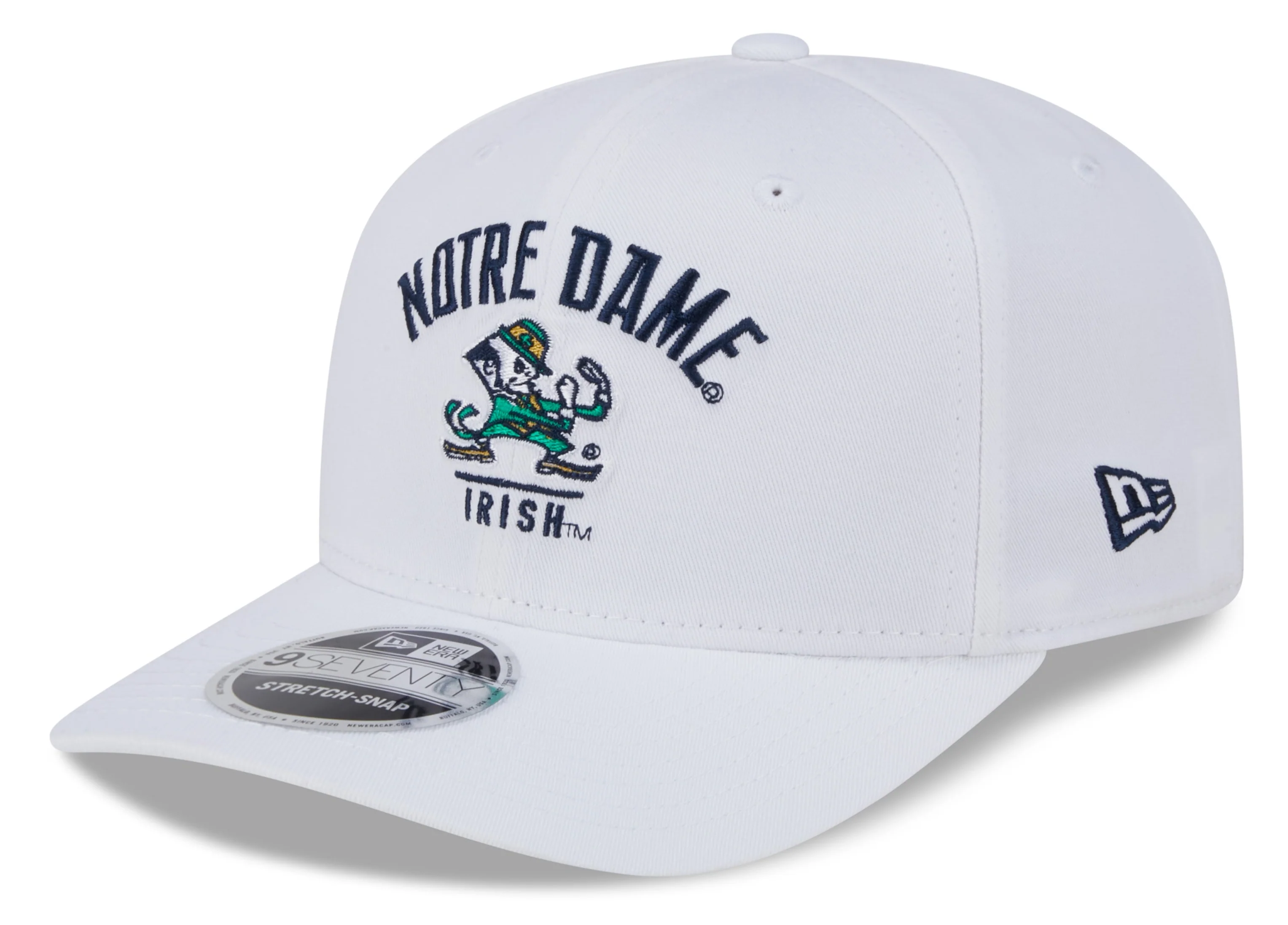 Notre Dame Fighting Irish New Era Team White 9SEVENTY Adjustable Hat