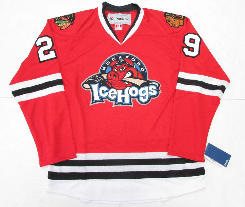 Corey Crawford Rockford Icehogs Premier Replica Red Jersey