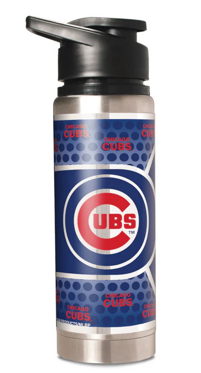 Chicago Cubs 20 Oz. Double Wall Stainless Steel Water Bottle by Great American Product