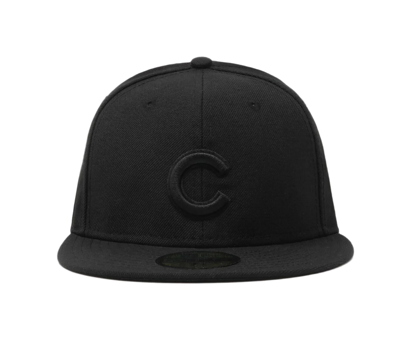 Chicago Cubs New Era Black Tonal Primary Logo 59FIFTY Fitted Hat