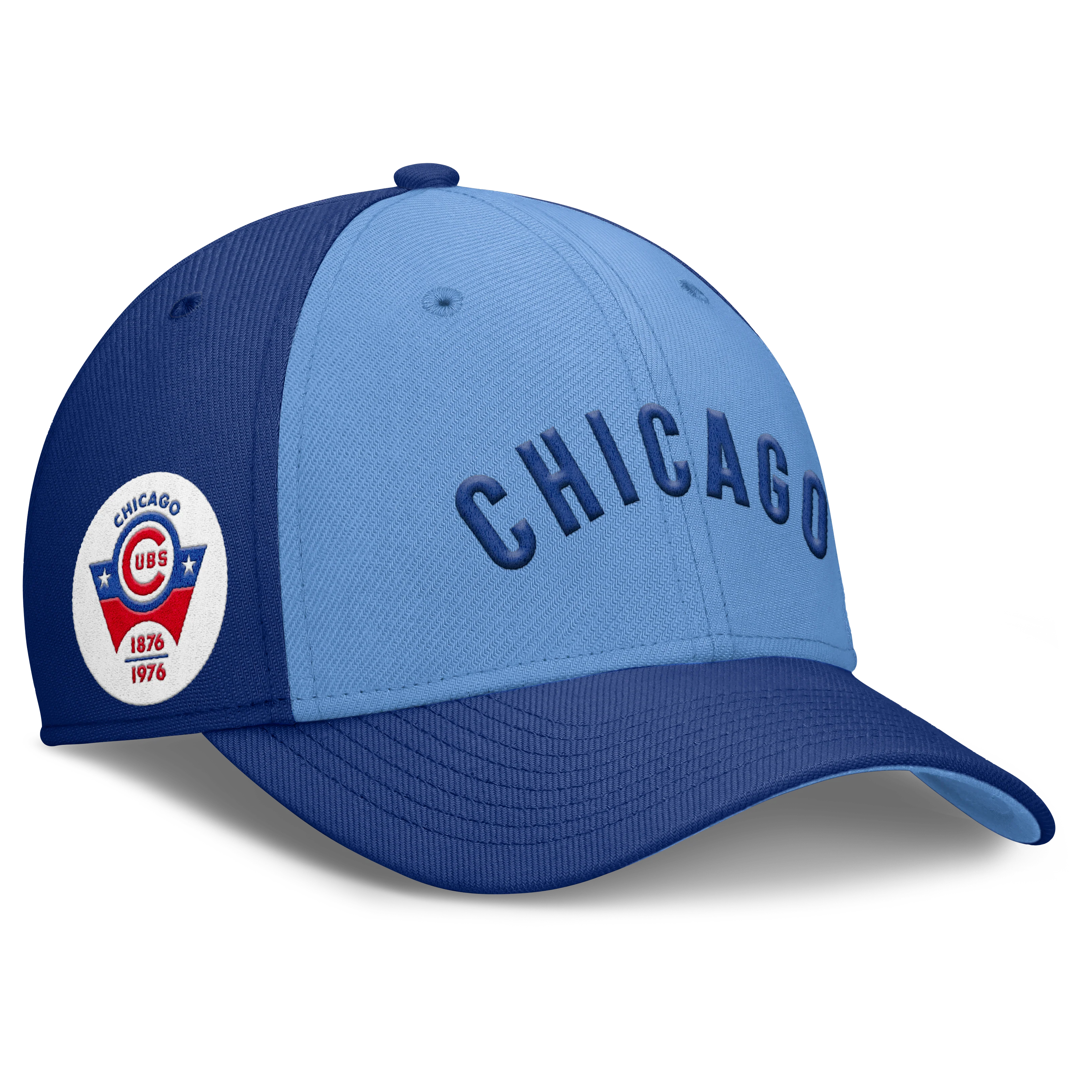 Chicago Cubs Nike Cooperstown Dri-Fit Rise City Blue Flex Hat