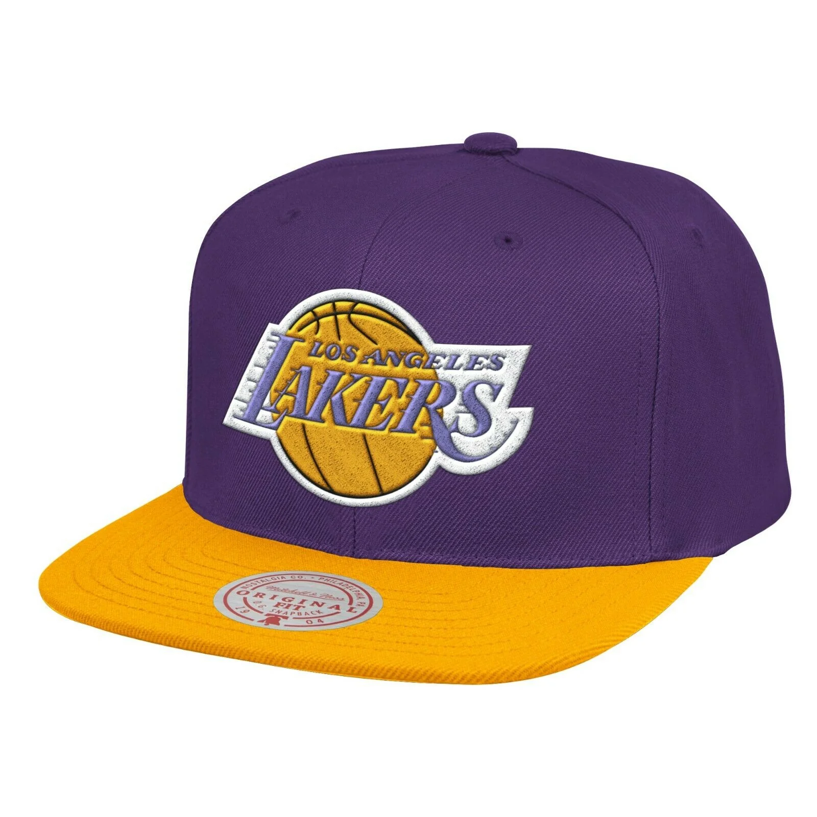 Los Angeles Lakers 1988 NBA Finals Side Patch 2 Tone Purple/ Gold Mitchell & Ness Snapback Hat