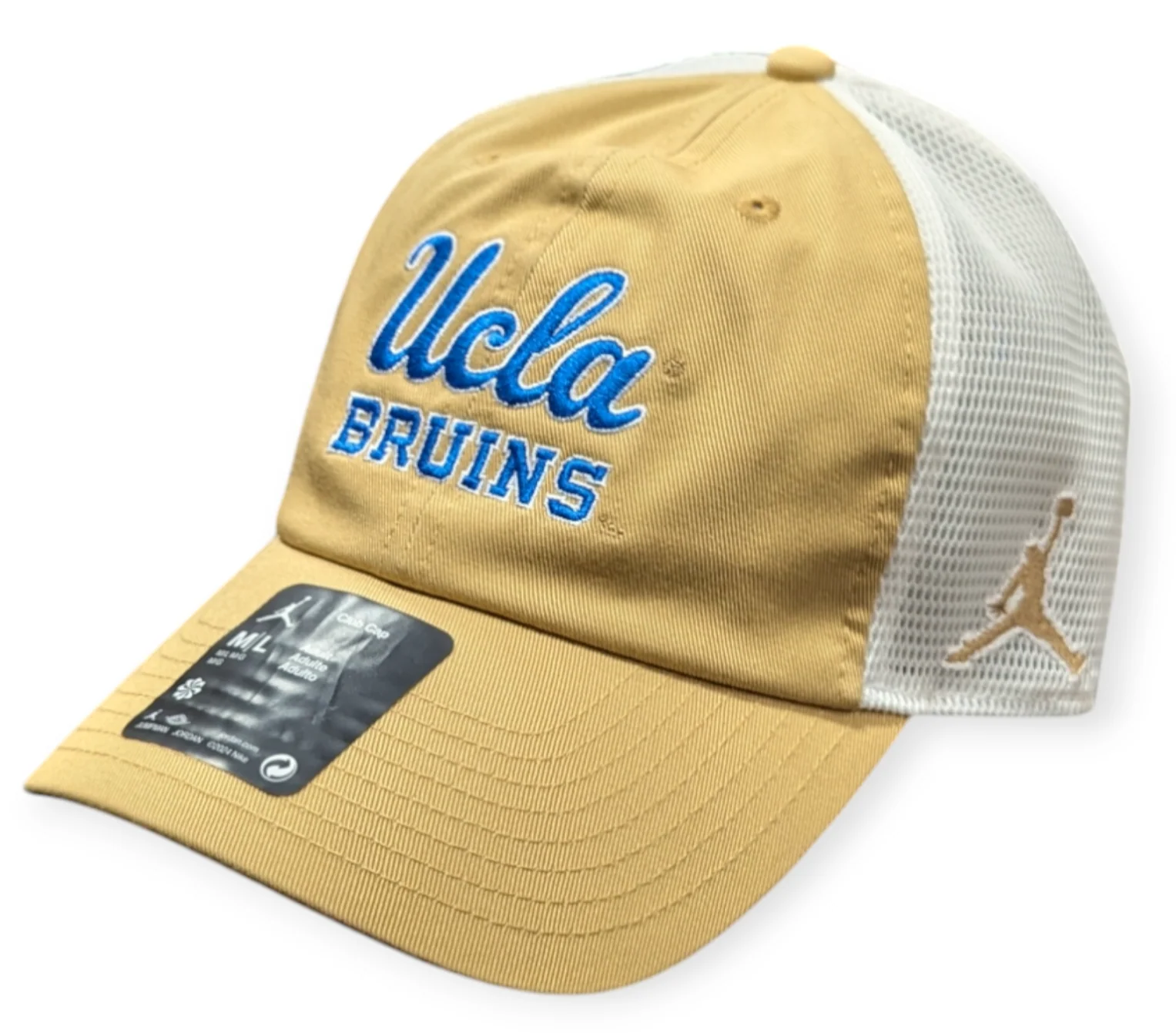 UCLA Bruins Nike Gold Jumpman Club Unstructured Adjustable Trucker Hat
