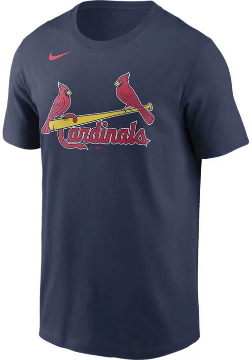 Men's St. Louis Cardinals Nike Navy Wordmark Logo T-Shirt