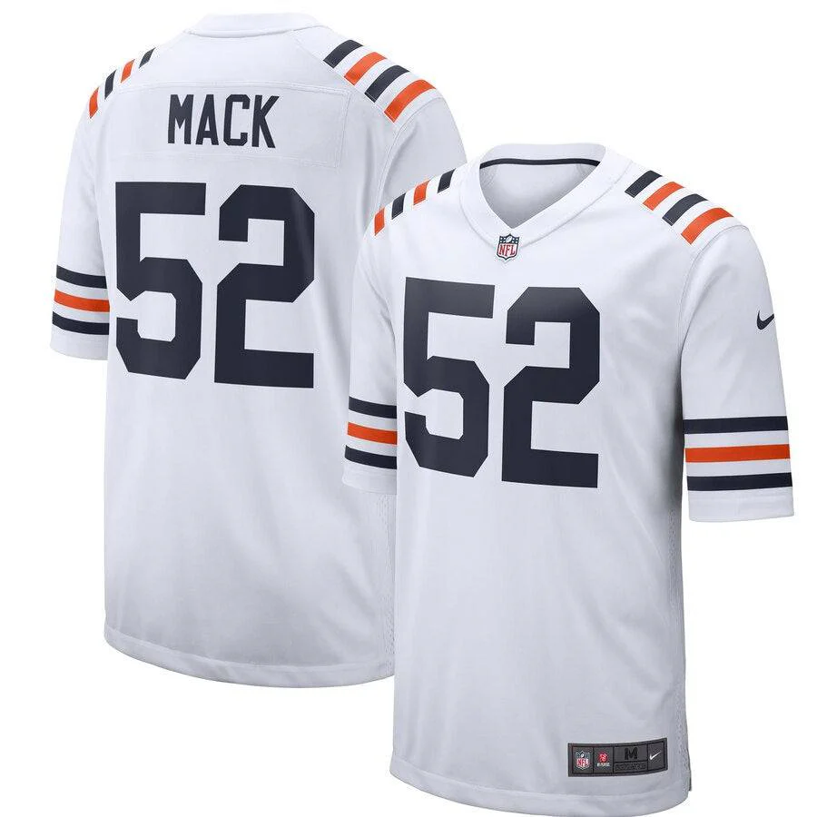 Men's Chicago Bears Khalil Mack Nike White Alternate Classic Game Jersey