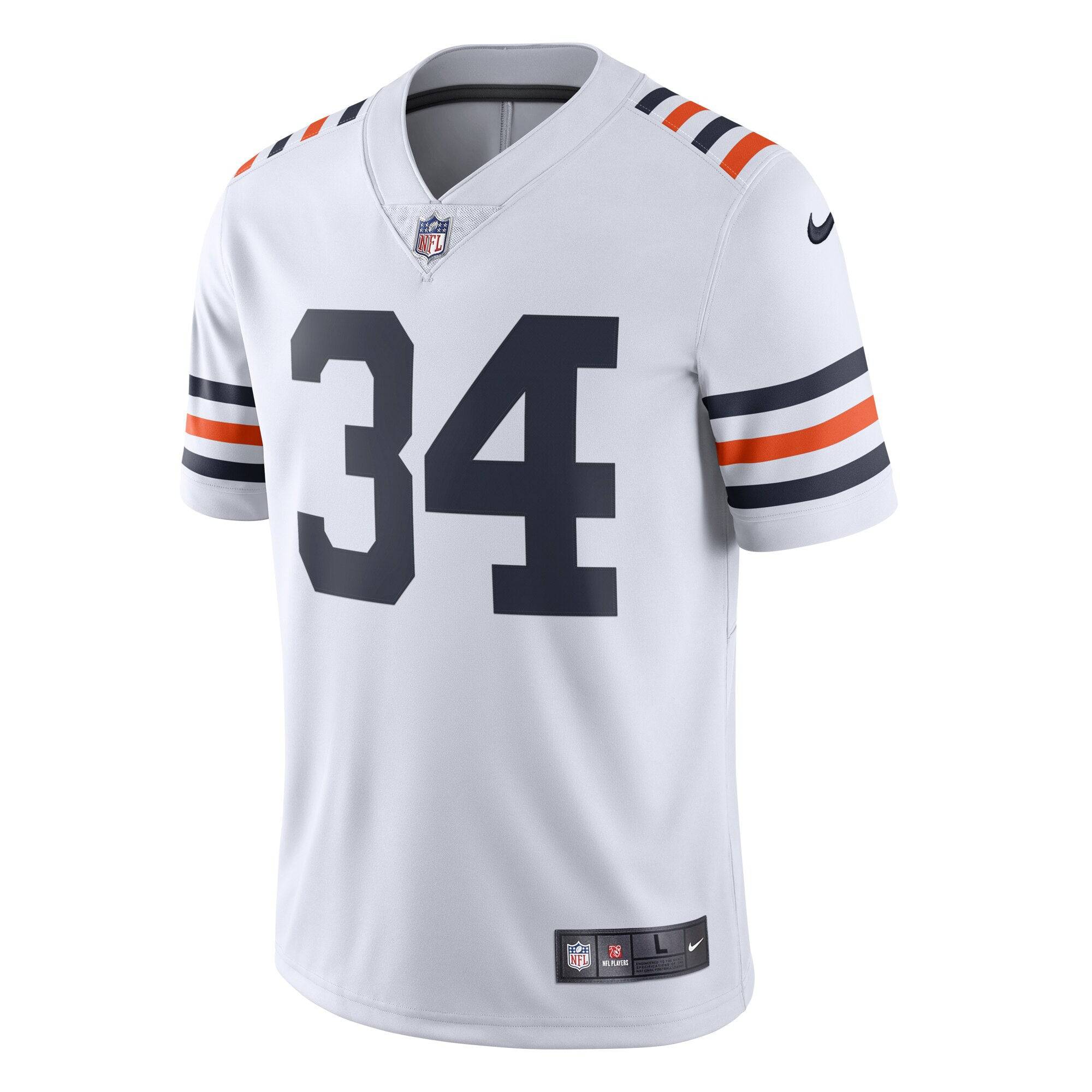 Men's Chicago Bears Walter Payton Nike White  Alternate Classic Retired Player Limited Jersey