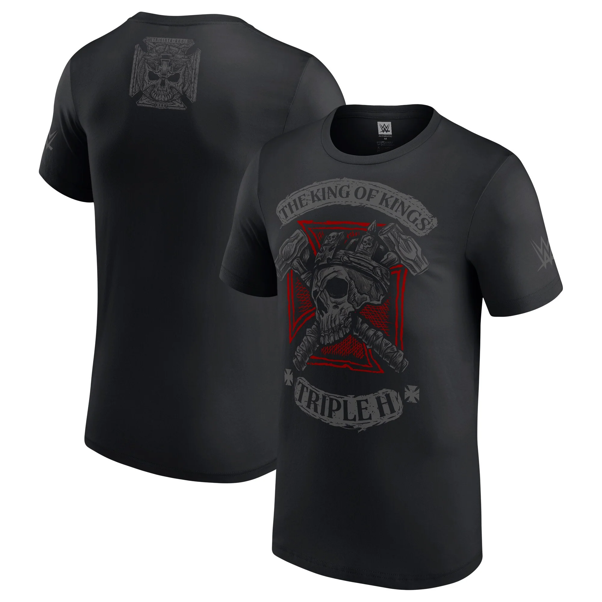 Men's WWE Triple H 30 Years Cross Hammers Black T-Shirt