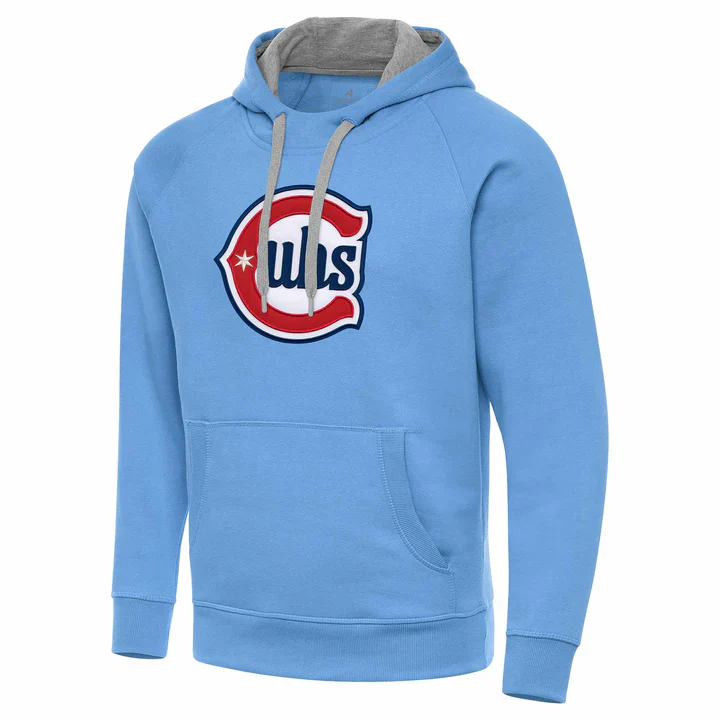 Men's Chicago Cubs Valor Blue 2nd Alternate Victory Pullover Hoodie