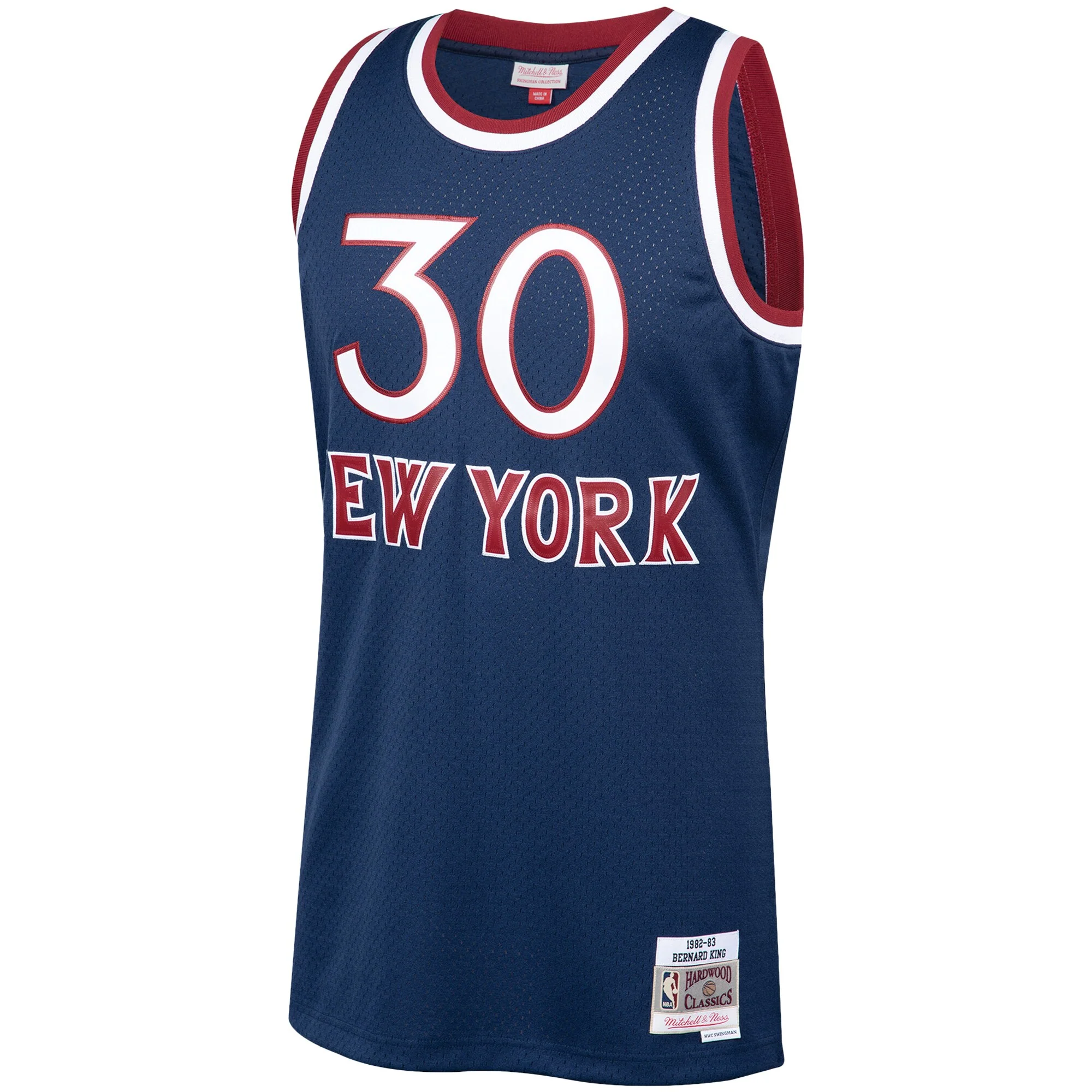 Men's Bernard King New York Knicks Mitchell & Ness 1982-83 Hardwood Classics Swingman Jersey - Navy