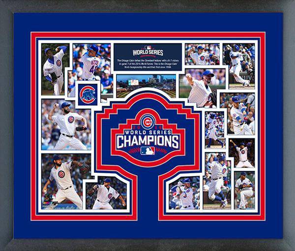 Chicago Cubs 2016 World Series Champions Team Collage - 12