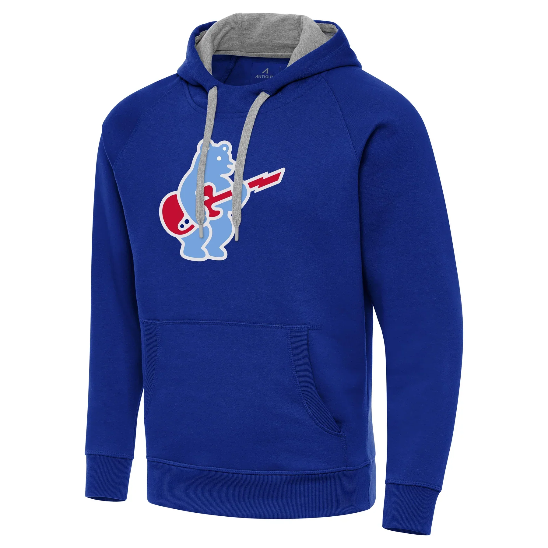 Men's Chicago Cubs Royal Blue Guitar Bear Victory Pullover Hoodie