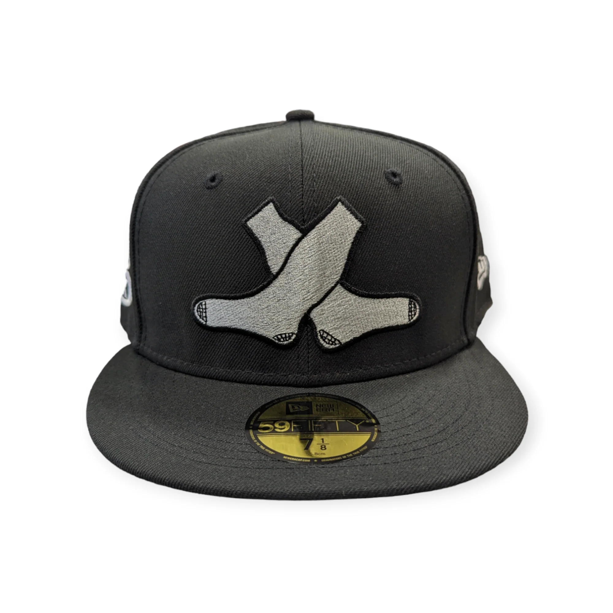 Chicago White Sox New Era 1920 Cross Socks Black 59FIFTY Fitted Hat