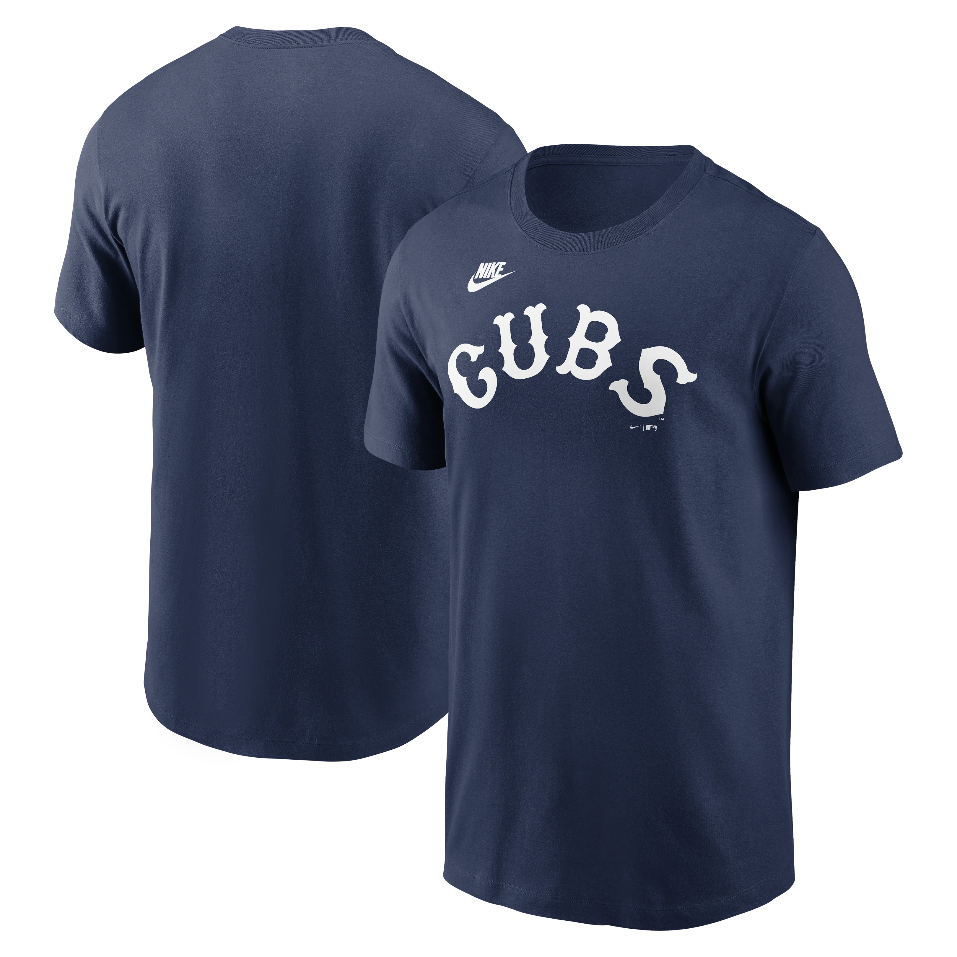 Men's Chicago Cubs Nike Cooperstown Navy Wordmark T-Shirt