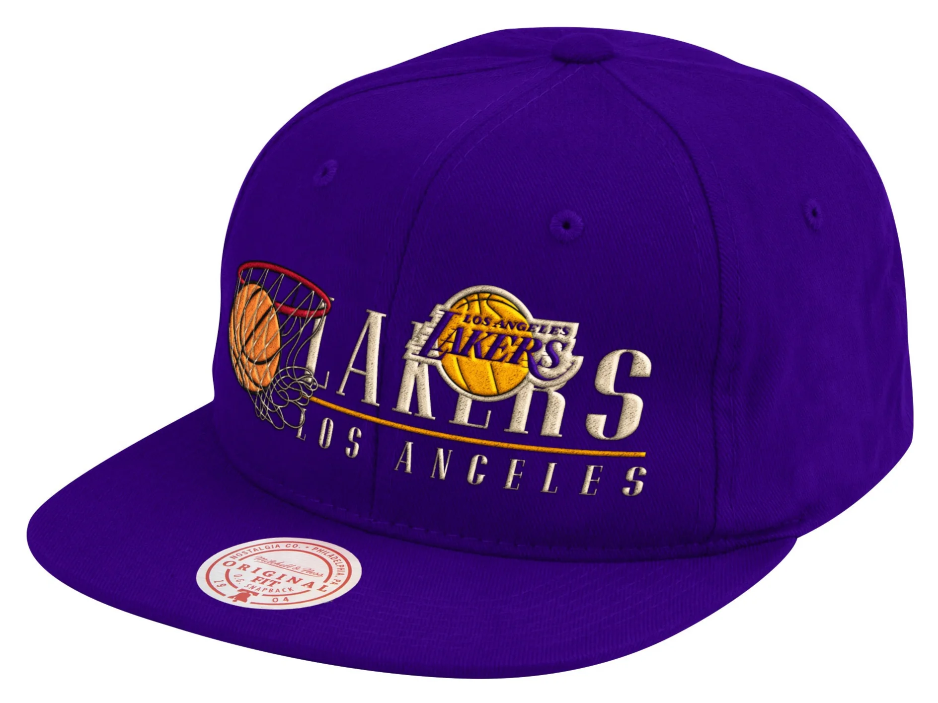 Mitchell & Ness Los Angeles Lakers Vintage 2 Purple Snapback Cap