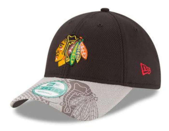 Chicago Blackhawks Adult Team Slide 9Forty Adjustable Hat