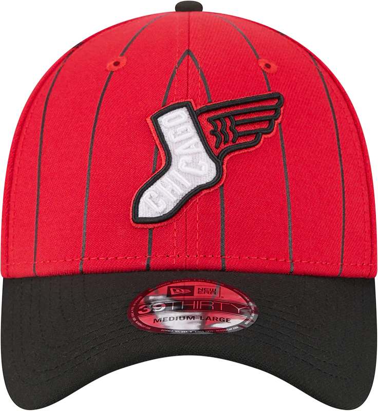 Chicago White Sox 2025 City Connect Red/Black New Era 39THIRTY Flex Fit Hat