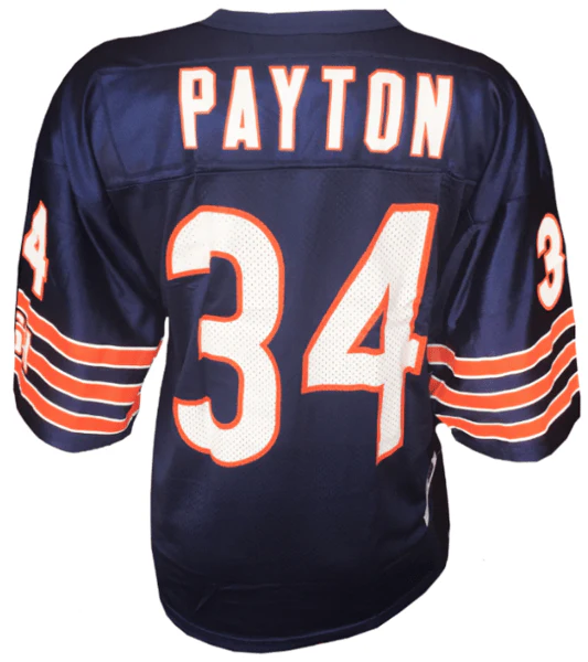 Men's Walter Payton Chicago Bears Vintage Navy Replica Jersey