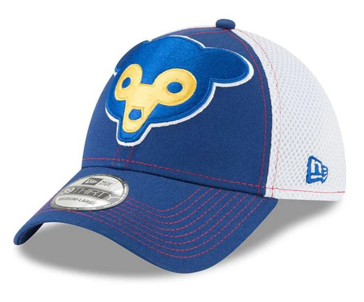Mens Chicago Cubs Cooperstown Collection Mega Team Neo 39THIRTY Flex Fit hat By New Era