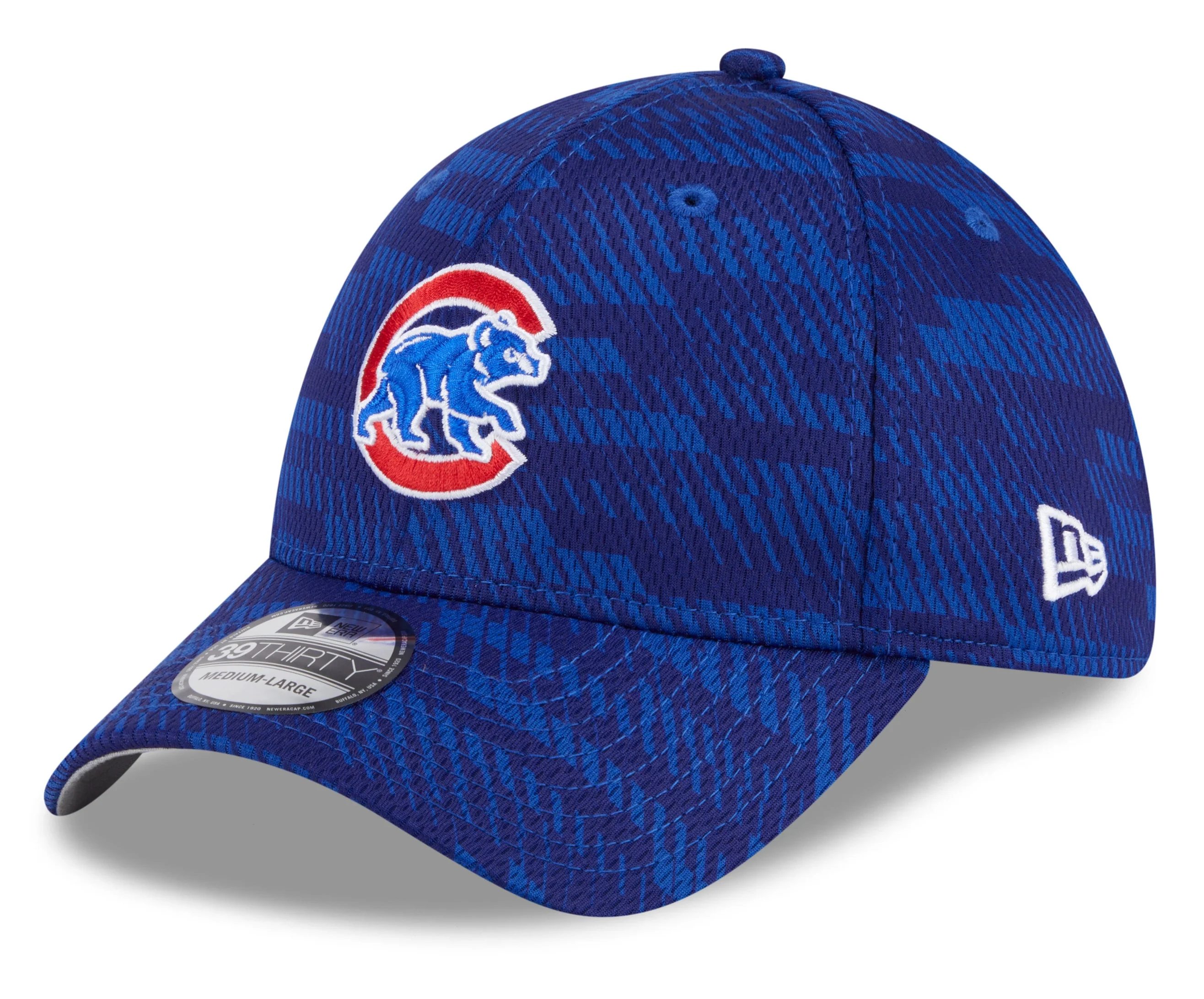 Chicago Cubs Royal 2025 Clubhouse Walking Bear Alternate New Era 39THIRTY Flex Hat
