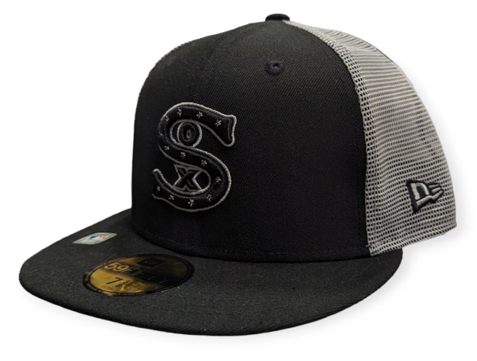 Chicago White Sox New Era Black/Gray BP Trucker 59FIFTY Fitted Hat