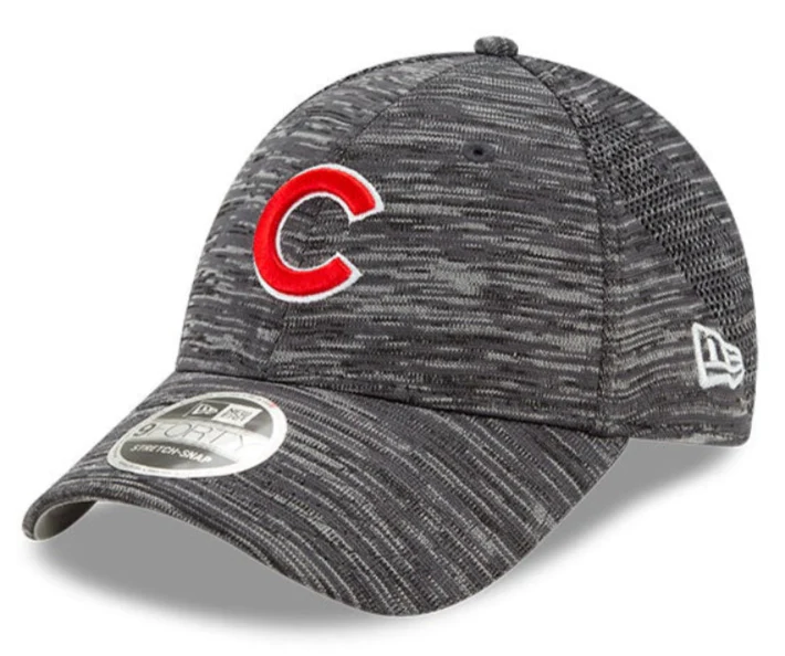Men's Chicago Cubs New Era 9FORTY Gray Tech Adjustable Hat