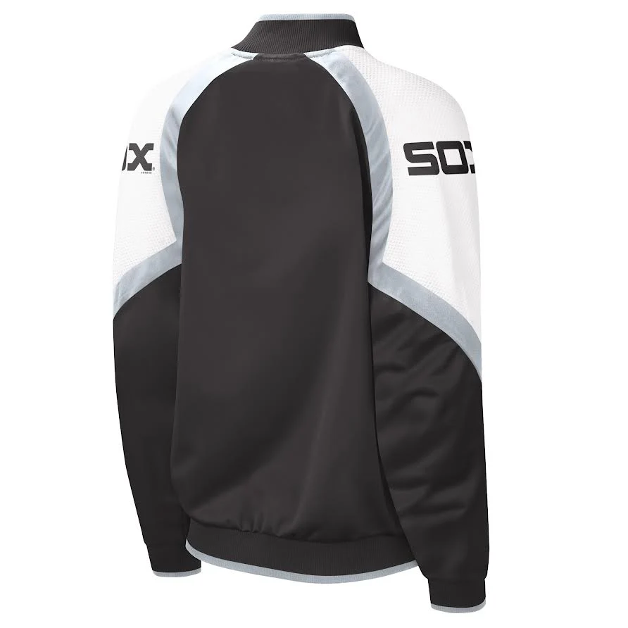 Women's Chicago White Sox Starter Cooperstown Collection Black Batterman Full Zip Track Jacket