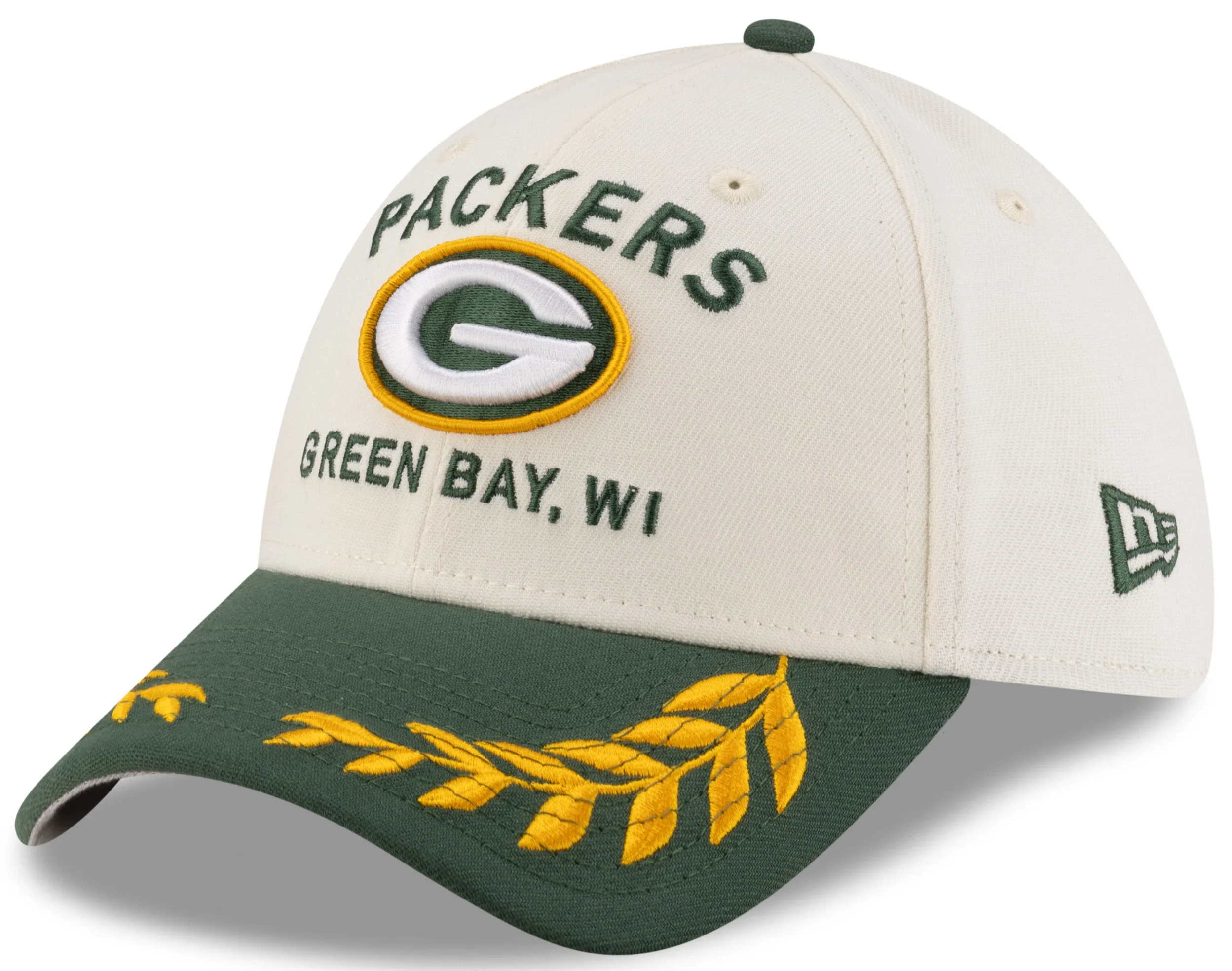 Men's Green Bay Packers New Era 2025 NFL Draft Chrome 39THIRTY Flex Fit Hat