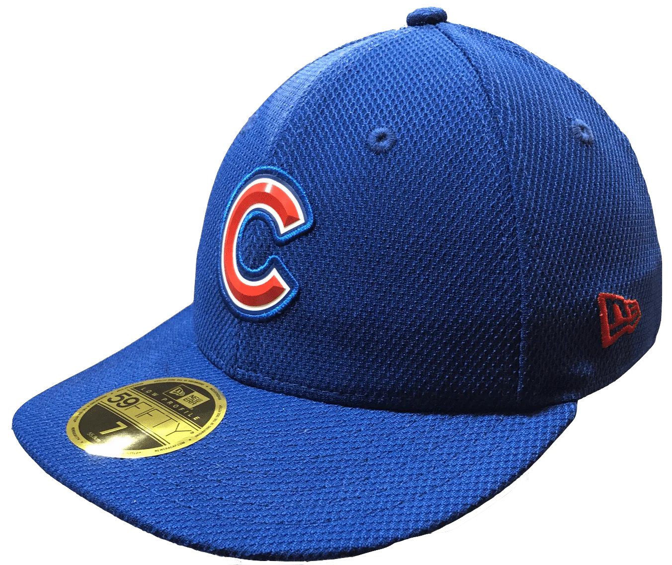 Chicago Cubs Beveled Team Low Profile Blue 59FIFTY Fitted Cap By New Era