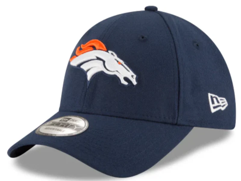 Denver Broncos Navy The League 9FORTY Adjustable Game Hat