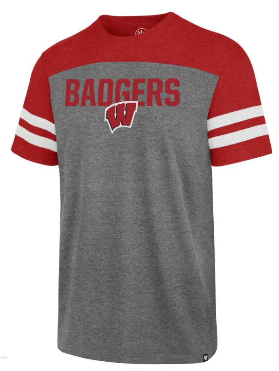 Men's Wisconsin Badgers Versus Tri-Colored Tee By ’47 Brand