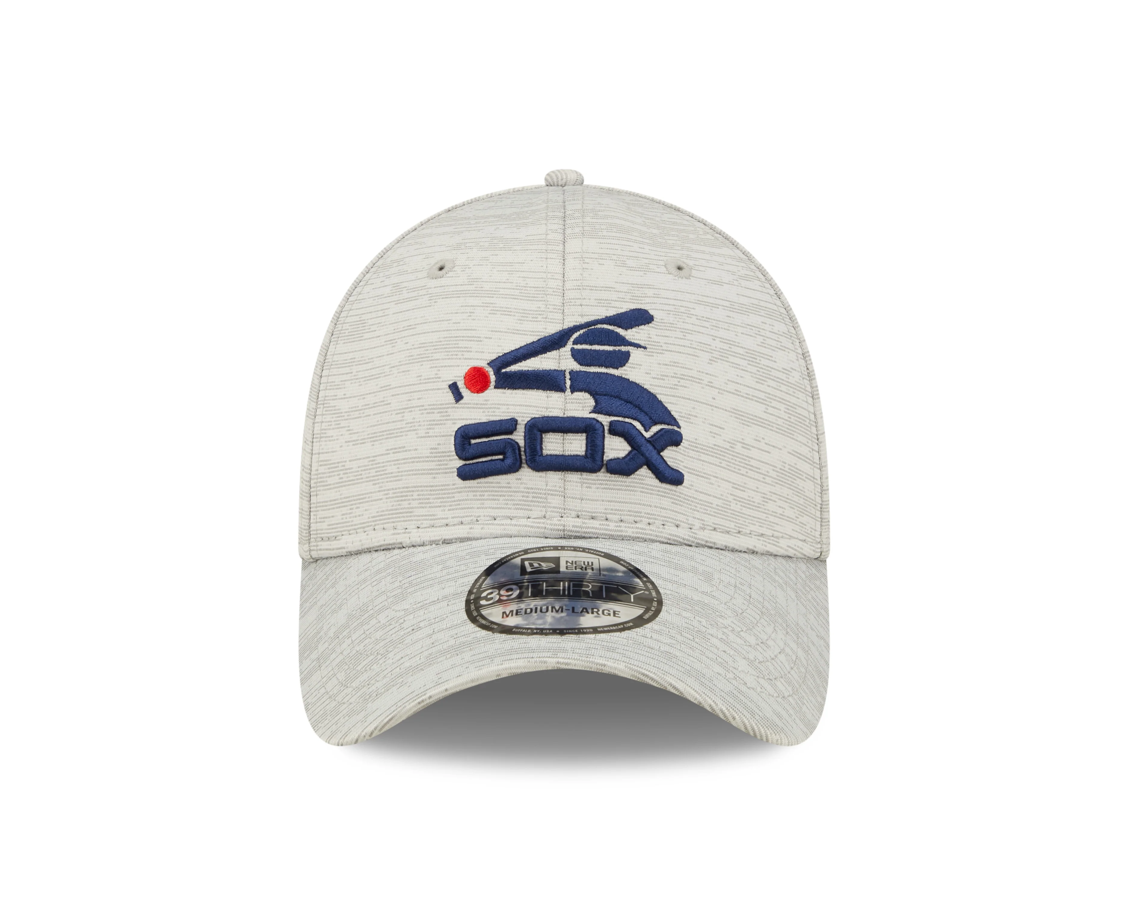 Chicago White Sox Cooperstown Distinct New Era Gray 39THIRTY Performance Flex Fit Hat
