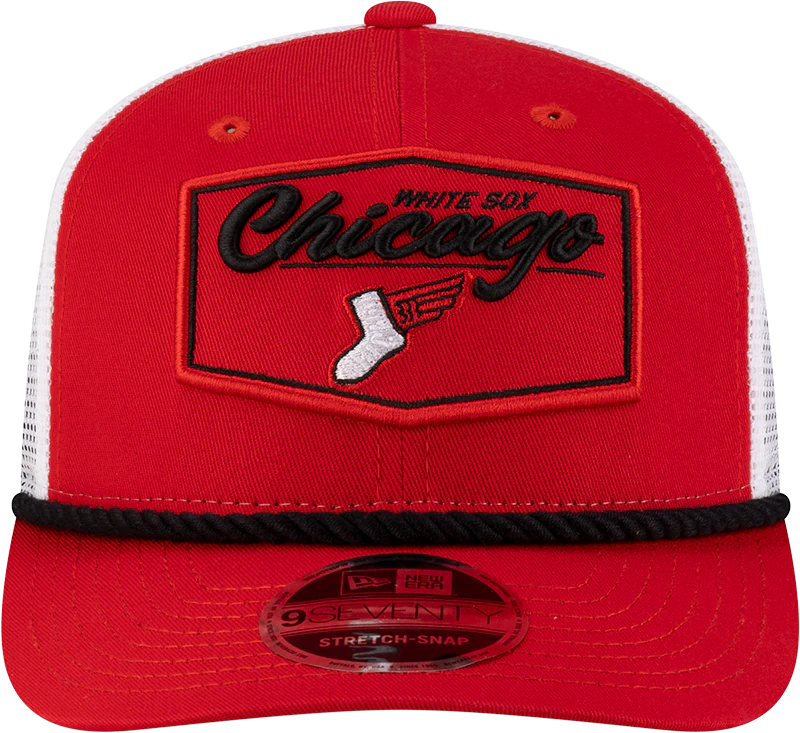 Chicago White Sox City Connect Red/White Center Patch 9SEVENTY Trucker Adjustable Hat