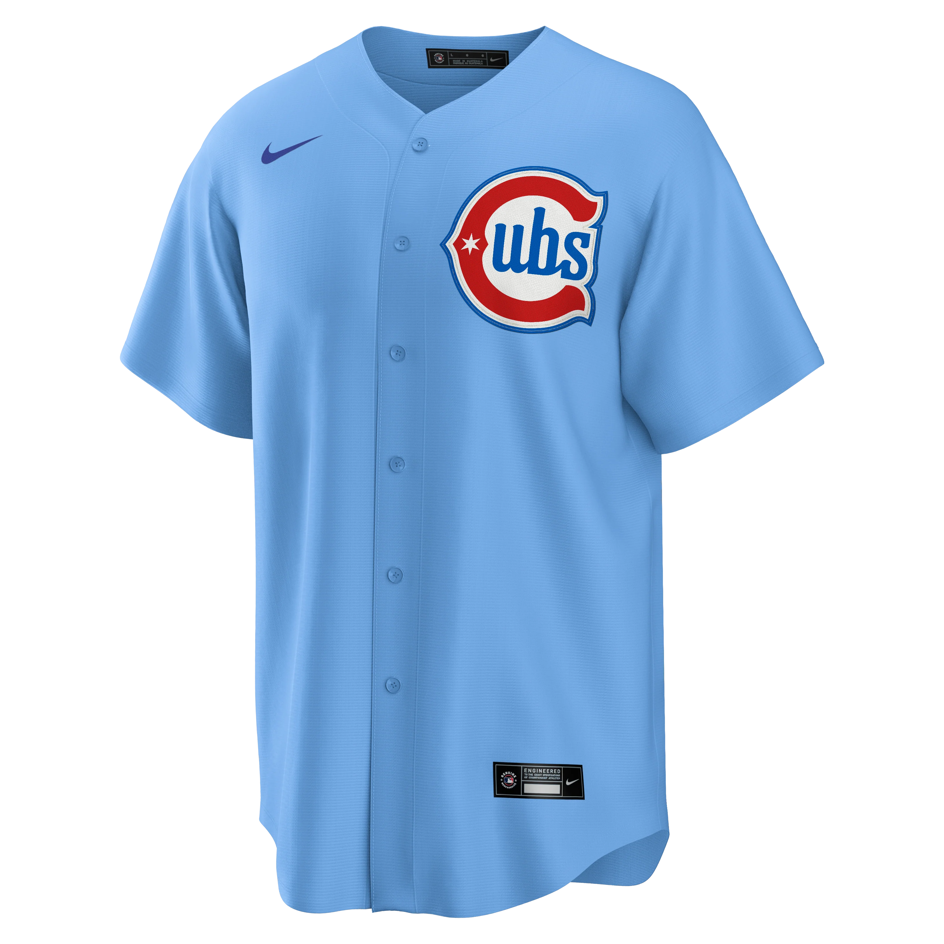 Men's Dansby Swanson Chicago Cubs Nike Light Blue 2nd Alternate Replica Jersey