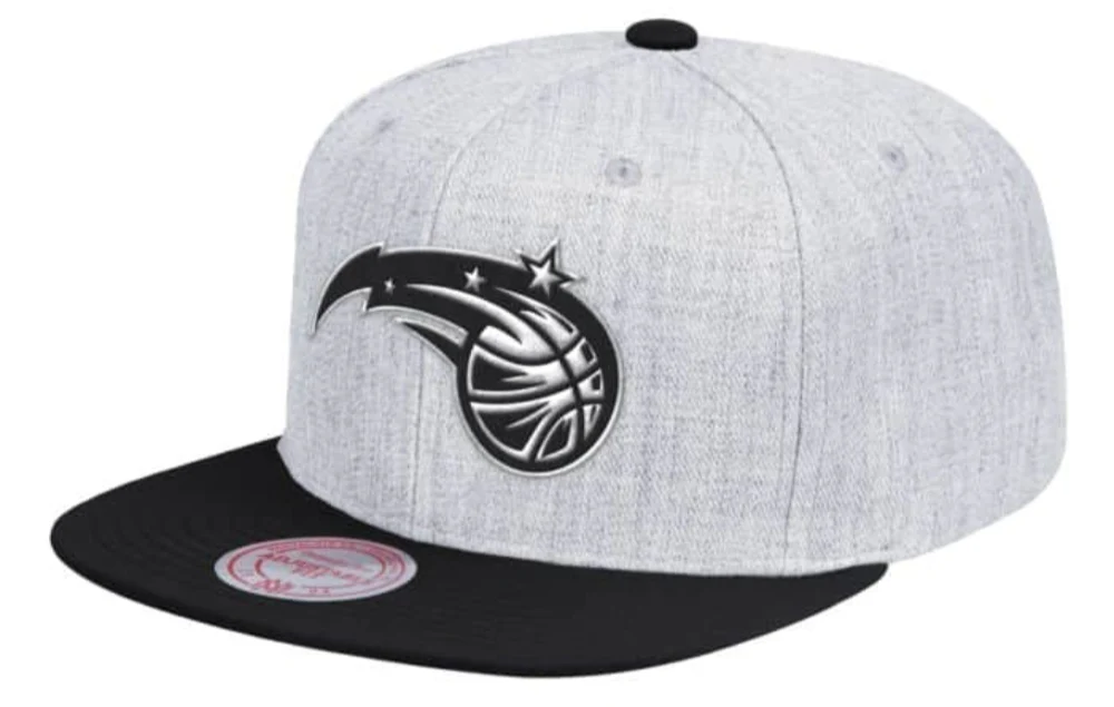 Orlando Magic Mitchell & Ness Grey Black Pop Snapback Hat
