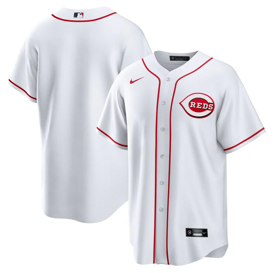 Youth Cincinnati Reds Nike Red Blank Home White Replica Jersey