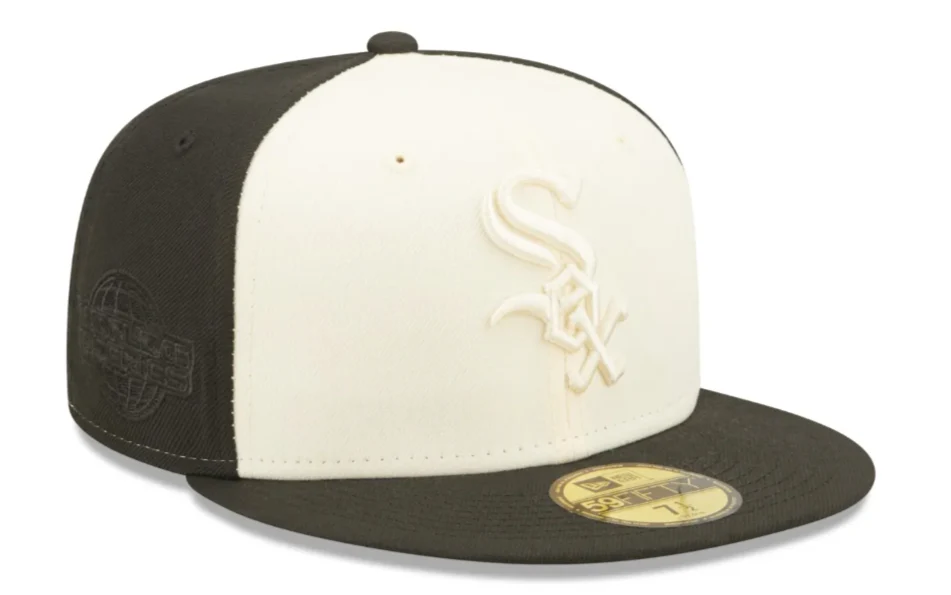 Chicago White Sox New Era Tonal Chrome/Black 2005 World Series Essential 59FIFTY Fitted Hat