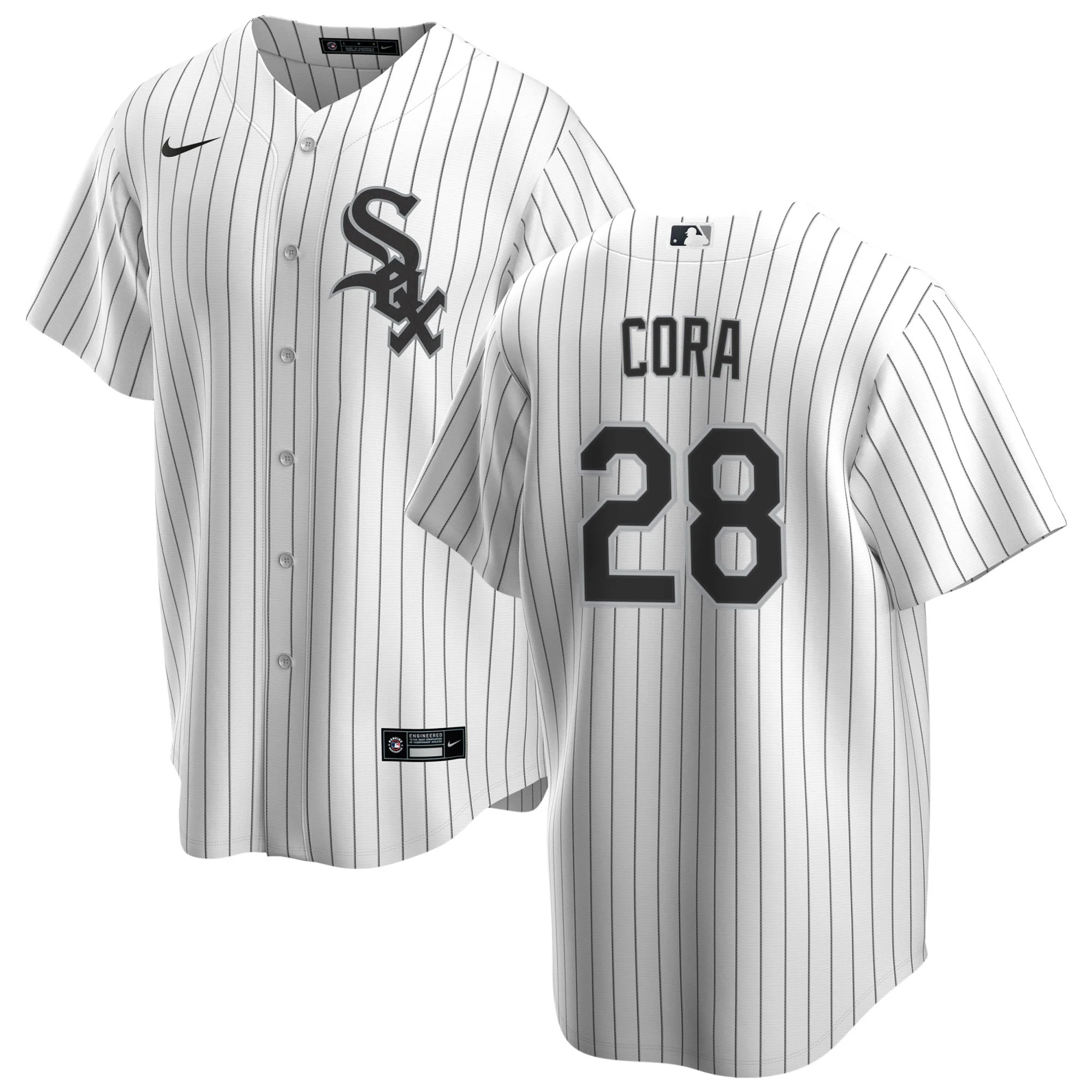 NIKE Men's Joey Cora Chicago White Sox Home Premium Replica Jersey