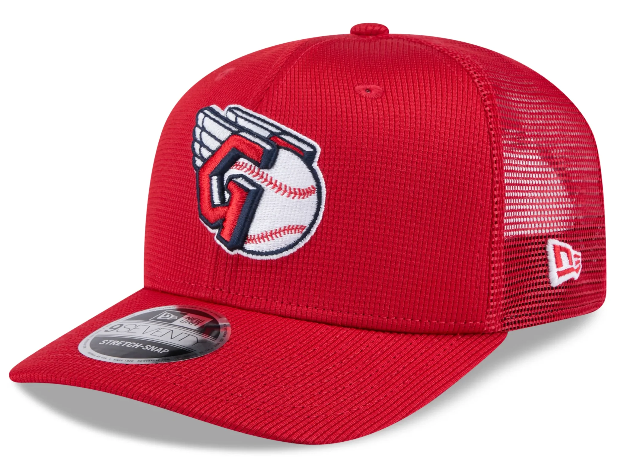 Cleveland Guardians New Era Red 2025 Spring Training 9SEVENTY Trucker Hat