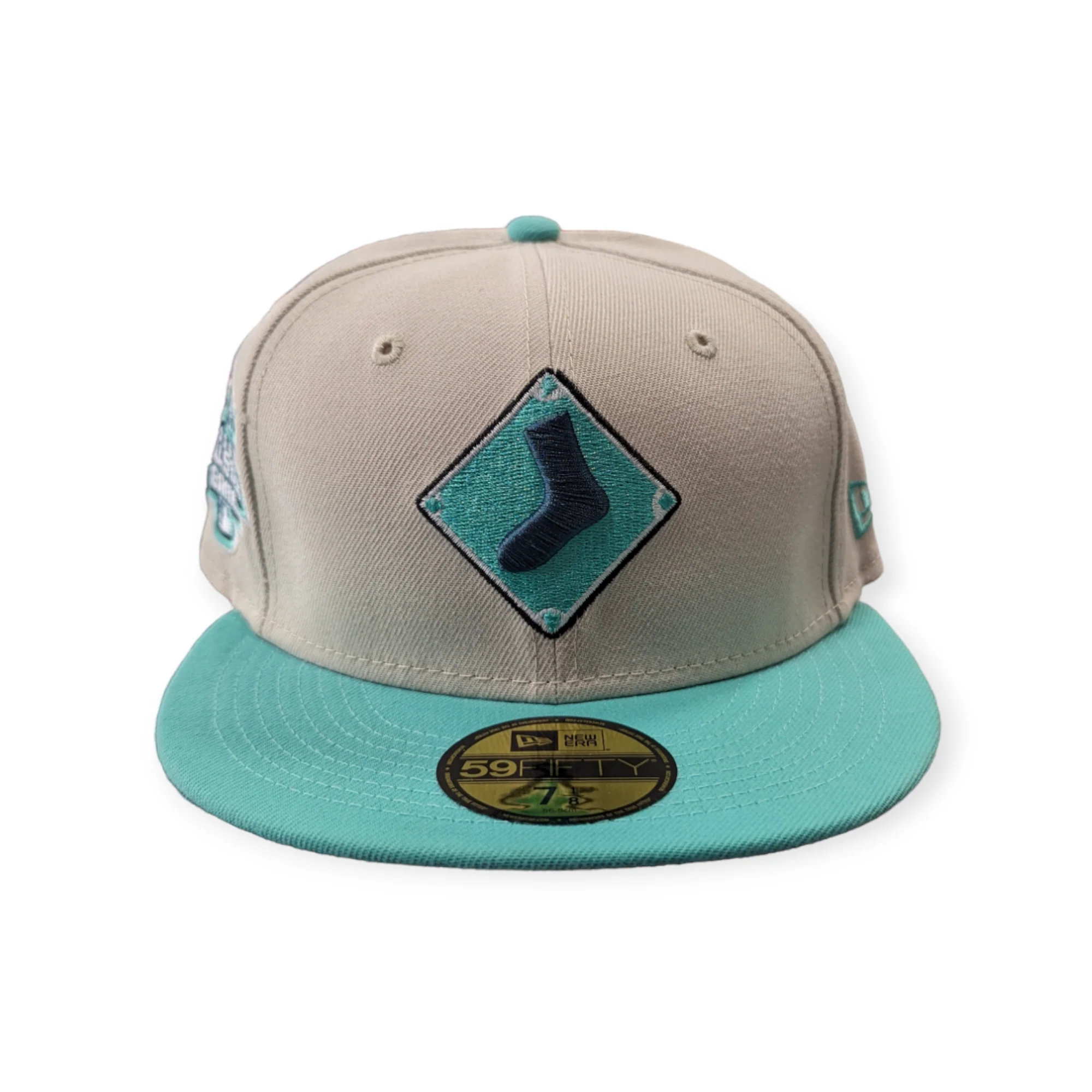 Chicago White Sox 2003 ASG New Era 2 Tone Stone/Mint Rock Pack 59FIFTY Fitted Hat