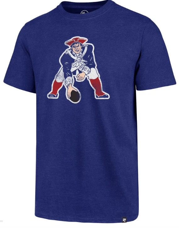 Men's New England Patriots NFL Throwback Club Tee By ’47 Brand