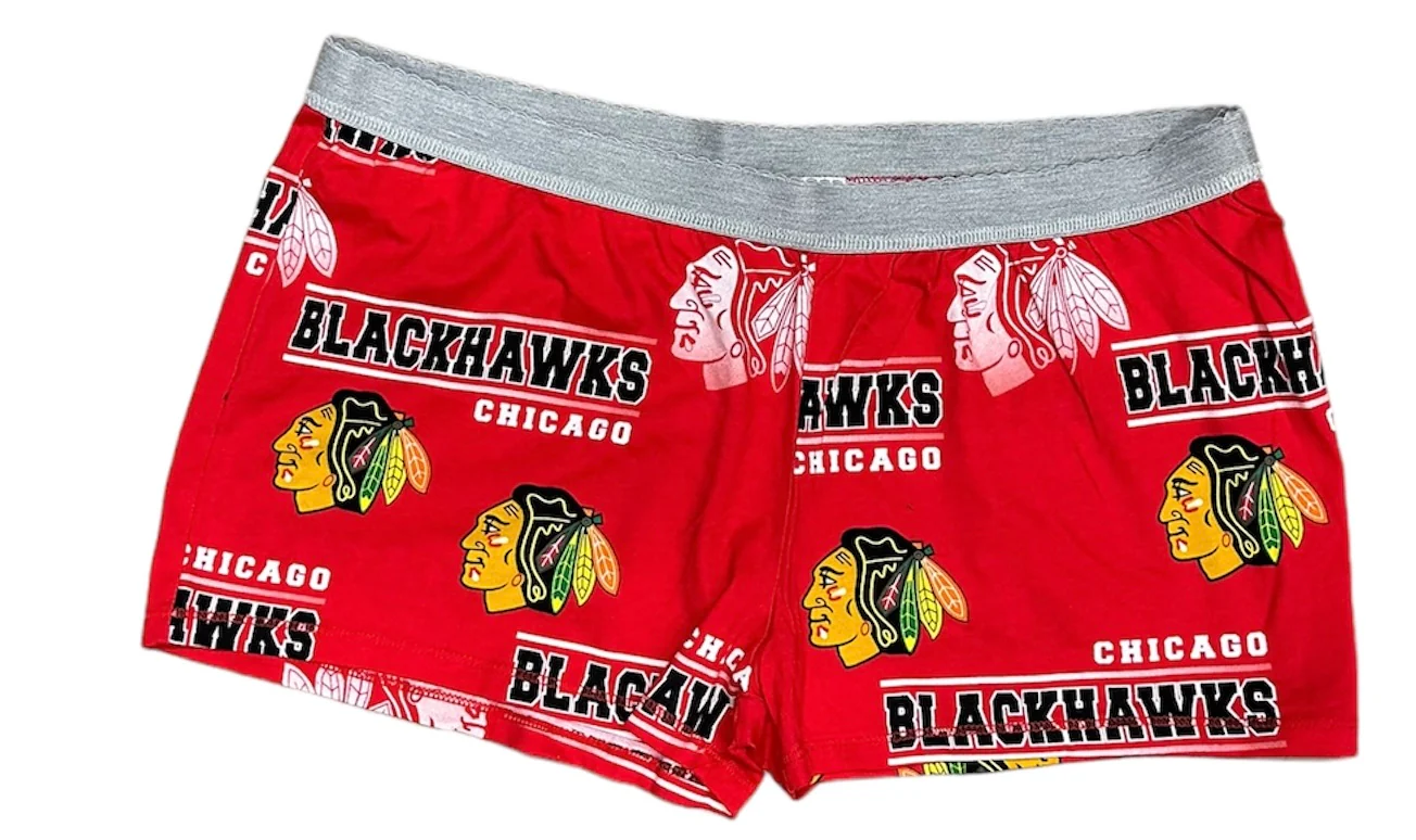 Chicago Blackhawks Womens Red Fusion Boxer Shorts by Concepts Sports
