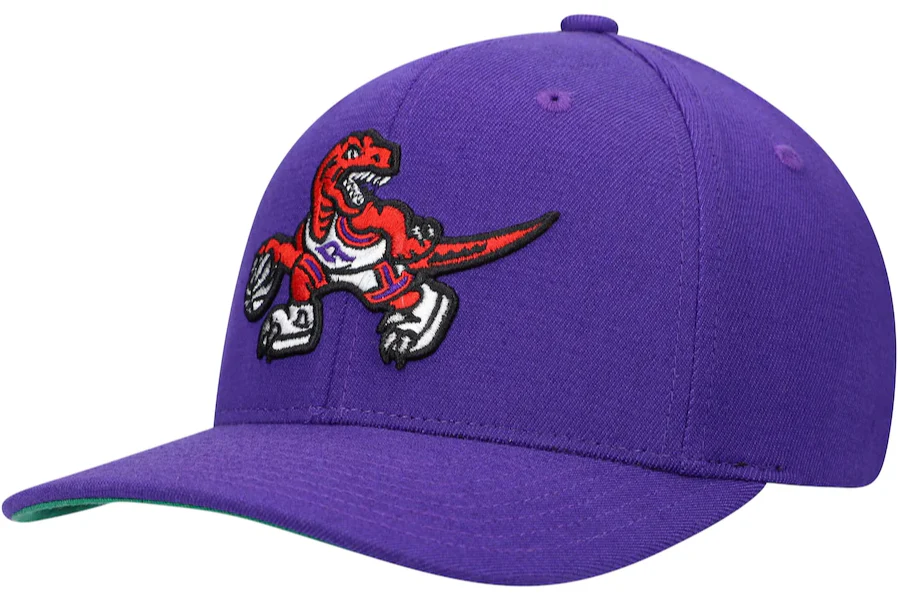 Mens NBA Toronto Raptors Purple Team Ground Snapback Hat By Mitchell And Ness