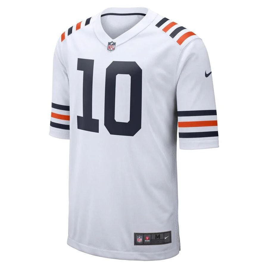 Men's Chicago Bears Mitchell Trubisky Nike White Alternate Classic Game Jersey