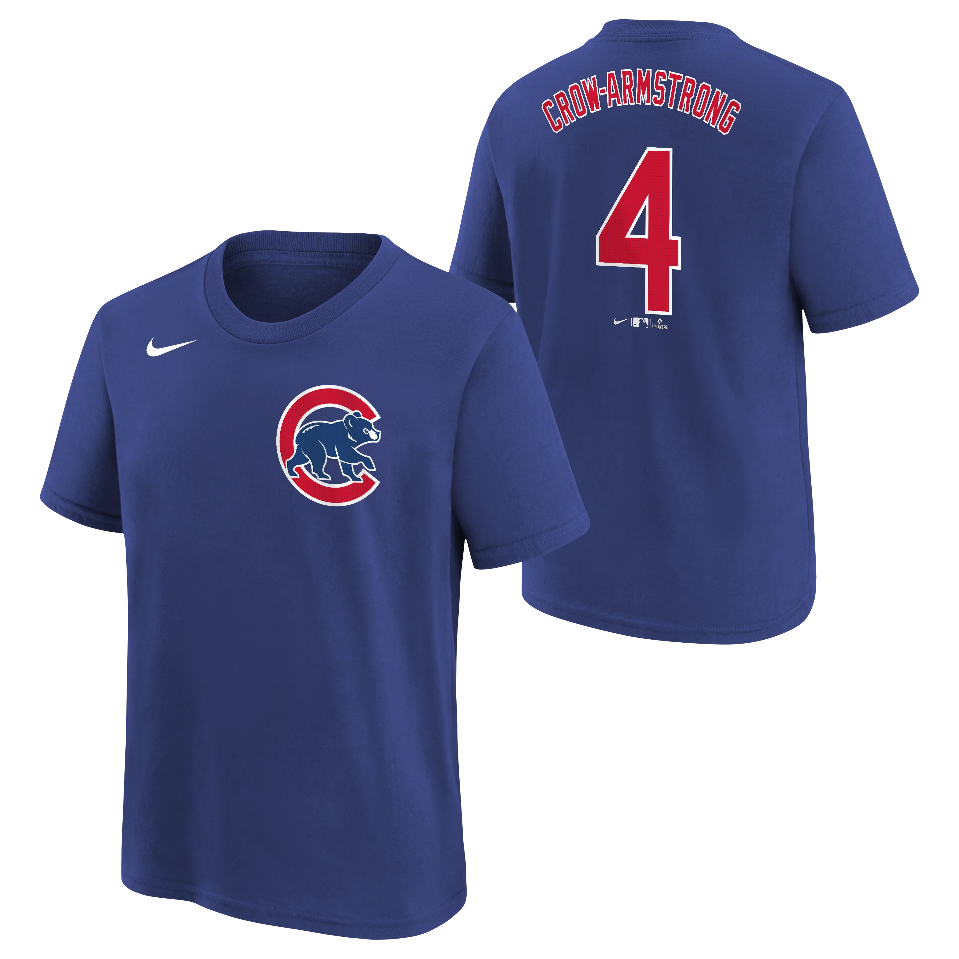 Child Chicago Pete Crow-Armstrong Royal Blue Nike Name And Number Tee