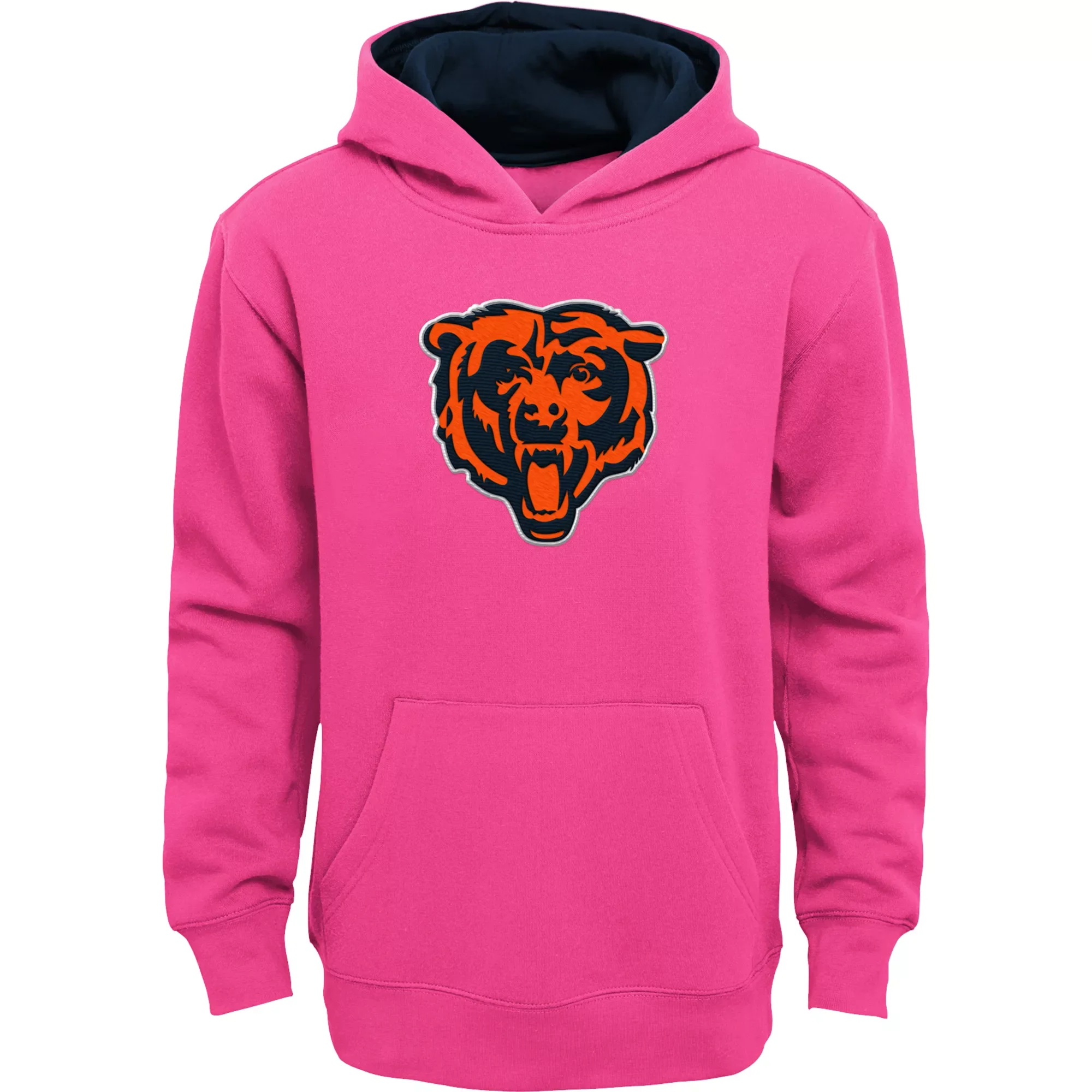 Kids Chicago Bears Prime Pink Pullover Fleece Hoodie